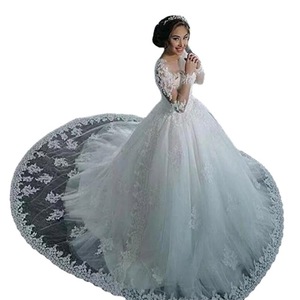 <span class=keywords><strong>Robe</strong></span> <span class=keywords><strong>de</strong></span> mariée <span class=keywords><strong>de</strong></span> luxe Minthson en dentelle sexy, coupe ajustée, longue traîne, avec décorations florales, longueur ras du sol <span class=keywords><strong>pour</strong></span> <span class=keywords><strong>cérémonie</strong></span> <span class=keywords><strong>de</strong></span> <span class=keywords><strong>mariage</strong></span> - Product Image 3