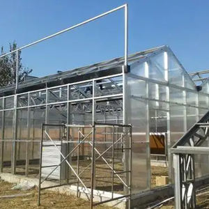 6*4ft Galvanized Steel <b>Frame</b> <b>Large</b> Greenhouse Kit with PC Sheet Cover for Home Garden Yard Landscaping - Product Image 1