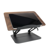 Offre Spéciale Usine En Gros En Aluminium Noyer Livre Stand Pour La Lecture Livre Ordinateur Portable Tablette Pc Ipad Bible Livre De Recettes