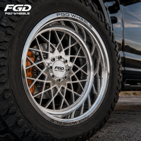 Nouvelle Arrivée FGD Jante Forgée en Aluminium T6061 à Profil Profond et Déport Négatif 8x6.5 8x170 8x180 pour Chevrolet Silverado 2500 HD