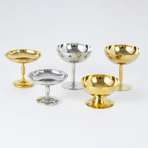 Support à cônes vintage en acier inoxydable 304, léger, en métal, compatible lave-vaisselle, pour pudding, crème glacée, fête du thé, usage universel - Product Image 6