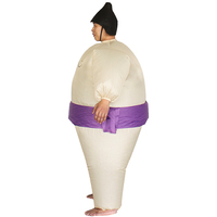 Nouvelle Performance violet Sumo Wrest costume gonflable drôle dessin animé poupée masque de Noël et ensemble de costumes