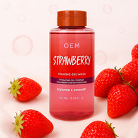 Gel Douche & Lavant Corporel Hydratant Parfumé Bio Vegan à la Fraise Effet Blanchissant 532ml