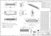 Connecteurs FFC/FPC SMT SMD ZIF à double rangée, pas de 0,5 mm, à contact inférieur inversé (Backflip), 16-60 broches, pour PCB, marque YXY