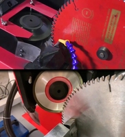 Affûteuse d'angle de lame de scie circulaire automatique rectifieuse d'angle avant et arrière