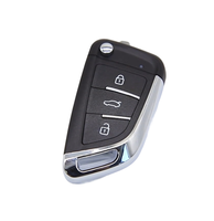 Clé de voiture multifonctionnelle série TY Télécommande universelle pliante DF avec 3 boutons Matériau métallique Roulant ou Options de code fixe