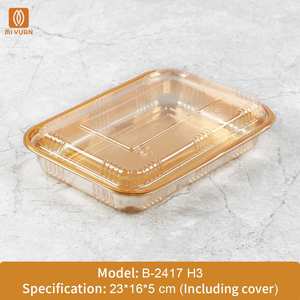 Boîte de réserve de sushi haut de gamme en or Offre Spéciale doré jetable boîte à rouleaux saumon boeuf et mouton boîte à emporter en plastique or riche - Product Image 3