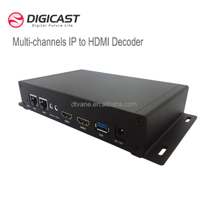 Décodeur IP multi-canaux DIGICAST H.265 pour diffusion Internet, compatible RTMP, SRT, RTSP - Product Image 1