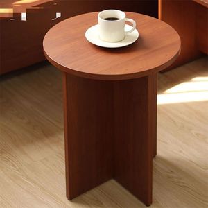 Solid Wood <b>Round</b> Side <b>Table</b> With Decorative Feature For Living Room <b>Coffee</b> <b>Table</b> - Product Image 4