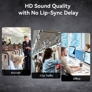 <span class=keywords><strong>Cuffie</strong></span> Cablate AKAUDIO con Cancellazione Attiva del Rumore, Robuste con Finitura in Gomma, Alimentate a Batterie - Product Image 3