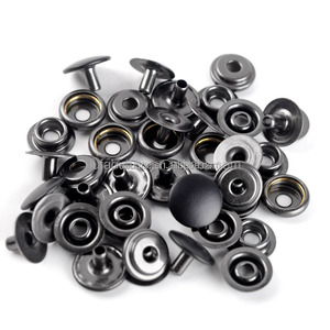 Verschluss Mattschwarze Druckknöpfe Edelstahl Rostfreie Press bolzen befestigungen für Haustier halsbänder Outdoor Gear Marine Boat Bags - Product Image 4