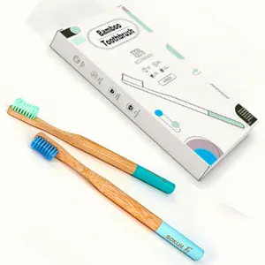 Деревянная ручка, бамбуковые зубные щетки, семейная упаковка, оптовая продажа, Экологичная бамбуковая зубная щетка