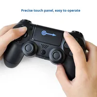 Manette P4 à six axes avec gyroscope, détection de mouvement et vibration pour PC, manette de jeu sans fil avec gyroscope et vibration pour PS4