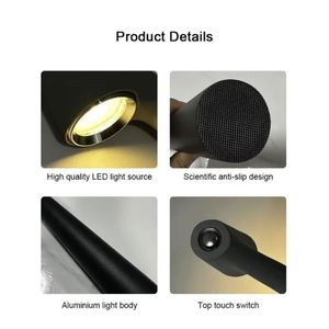 LED <b>Table</b> <b>Lamp</b> USB Rechargeable Atmosphere <b>Lamp</b> Bedroom Bedside <b>Lamp</b> Top Touch Dimming <b>Study</b> <b>Lamp</b> Light Night Portable Desk <b>Lamp</b> - Product Image 2