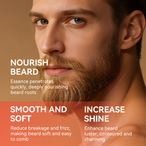 KORMESIC Marca Privada OEM ODM Esencia para el Cuidado de la Barba para Hombre 30ml Suaviza, Nutre, Aumenta el Brillo y Calma la Piel con Glicerina - Product Image 2