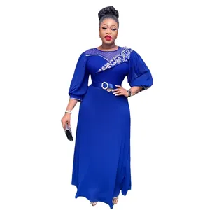 2024 nuevo diseño ropa Africana mujer Maxi vestido Nigeria vestido de fiesta vestidos africanos para mujer ropa