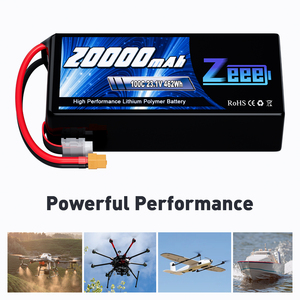 Zeee HV 리포 드론 배터리 6S 23.1V 20000mAh 100C 소프트 케이스 XT60 고전압 리포 배터리 (UAV 드론 FPV용) - Product Image 5
