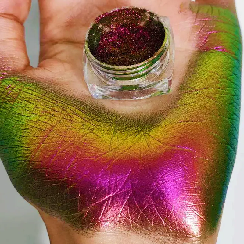 Poudre de pigment caméléon irisé caméléon Aurora en métal de qualité cosmétique de haute pureté pour fard à paupières