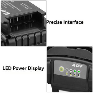 Batterie de remplacement Goxion <span class=keywords><strong>40V</strong></span> 6000mAh pour outils électriques, LiFePO4 à semi-conducteurs verts, 500 cycles, OP4026 OP4050A OP4040, 1,5 kg - Product Image 4