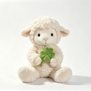 ตุ๊กตาแกะแบบกำหนดเองถือใบโคลเวอร์สี่แฉก - Product Image 2