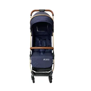 Einfach zusammen klappbares luxuriöses sicheres und komfortables Reises ystem für Kinderwagen