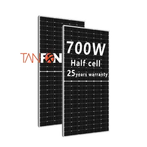 Tanfon Pro Version N Type Panneaux solaires 580W Panneau solaire sélectionné HJT Panneau solaire à bardeaux Utilisation résidentielle et commerciale