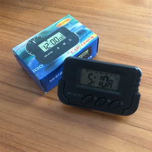 Kk-613d Mini Electronic Clock Digital Display Car Desk Clock Battery Operated With Date And Day Function - Product Image 2