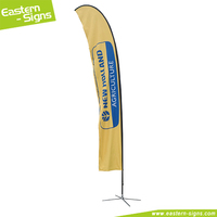 Drapeaux plume publicitaires imprimés sur mesure, enseignes plume, bannières volantes en forme de goutte d'eau, drapeaux de plage, drapeaux flottants avec base de mât
