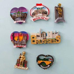 Europe Souvenirs Cité du Vatican en <span class=keywords><strong>Italie</strong></span> Aimant de réfrigérateur Villes Aimants de réfrigérateur Souvenirs peints à la main personnalisés Aimants de réfrigérateur - Product Image 1