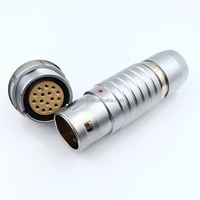 Connecteur autobloquant circulaire Push-pull EEG 5B avec 16 broches compatible avec la prise métallique de haute précision originale de la série B