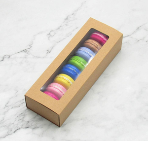 Thanh lịch 6 cái tùy chỉnh Macaron hộp có thể tái chế Pet bao bì nhựa cho thực phẩm bánh & sô cô la hiển thị - Product Image 4
