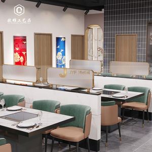 Divisores de Habitaciones Decorativos para Vestíbulos de Hotel, de Acero Inoxidable, Impermeables, Cortados con Láser, de Foshan - Product Image 6