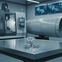 Etri Usinage CNC 5 axes haute précision pour prototypes d'équipements industriels en acier inoxydable, service de production avec brochage