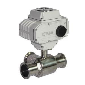 วาล์วบอลสเตนเลสเกรดอาหาร COVNA DN40 ขนาด 1.5 นิ้ว แบบ 3 ทาง พอร์ต L แรงดันไฟฟ้า 220V AC แบบ Tri Clamp ควบคุมด้วยมอเตอร์ วาล์วบอลสุขภัณฑ์ - Product Image 3