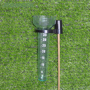 35mm Support Transport <span class=keywords><strong>Vert</strong></span> En Plastique Jardin Pluviomètre Outil De Mesure De Pluie Pluviomètre Mètre Bâton Plante Pluviomètre - Product Image 1