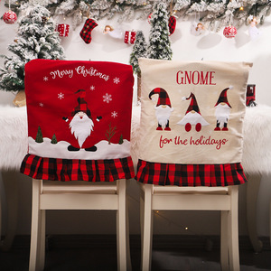 Oferta Especial: Juego de Fundas de Silla Navideñas con Dibujos Animados, Fundas de Tela para Asientos y Respaldos, Adornos para la Cena Familiar de Invierno - Product Image 5