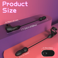 S-Hande Hoden stimulation Schub Cockring Vibrations ring Paar Drahtlose Fernbedienung Anal Plug Sexspielzeug Männlicher Mann