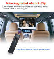 Moniteur de plafond de voiture 12V durable, TOIT 17 "   Écran LCD universel pour voiture Android 10 32G avec Wifi Bluetooth TV