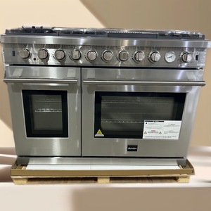 Cuisinière à gaz 7 brûleurs de 48 pouces avec four, en acier inoxydable, autoportante - Product Image 2