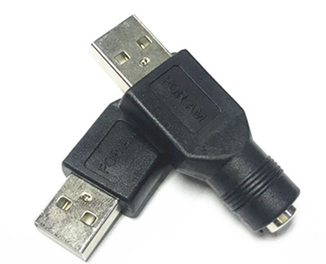 USB to PS/2 Adapter Converter Used for Transferring PS/2 Mouse and Keyboard to USB Connector