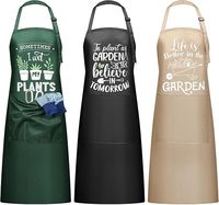 Tablier de jardinage imperméable et écologique Breathffy avec poches, tabliers floraux amusants pour femmes, cadeaux de jardin