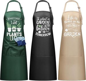 Grembiule da Giardinaggio Traspirante Impermeabile Ecologico con Tasche, Grembiuli Floreali Divertenti per Donne, Regali da Giardino - Product Image 1