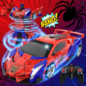 <b>Spider</b> Car <b>Remote</b> <b>Control</b> Robot Toy 1:16 Scale Light Sound Transforming Model For Boys Age 8 13 Years - Product Image 2