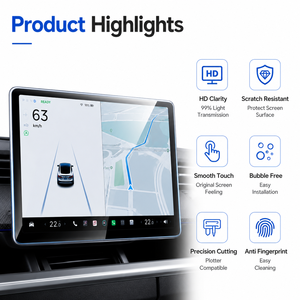 PET Car <strong>Screen</strong> Protector Roll Self Healing HD Clear Navigation Display Film OEM Cutting Machine Compatible - Product Image 3
