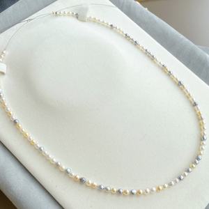 Collar de Perlas de Agua Dulce de 8-9 mm al por Mayor, con Fuerte Brillo y Micro Imperfecciones, Material Semiacabado para Hacer Cadenas para Mamá - Product Image 2