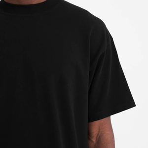 Camisetas Lisas de Cuello Redondo y Corte Holgado al por Mayor, Camisetas Oversize Personalizadas 100% Algodón, Camisetas de Hombre con Hombros Caídos y Tejido Grueso - Product Image 2