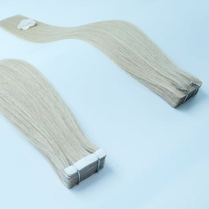 Extensions <span class=keywords><strong>à</strong></span> bandes adhésives invisibles réutilisables en cheveux humains naturels, larges et nouées <span class=keywords><strong>à</strong></span> la main - Product Image 1