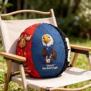 Coussin décoratif brodé en peluche douce Mascotte de dessin animé 3D Coupe du Monde <span class=keywords><strong>FIFA</strong></span> 2026 pour canapé, cadeau pour fan de sport - Product Image 3