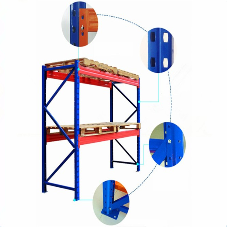 Q235 Heavy Duty Storage Racks Transport Galvanized Steel Stacking Movable Post Metal Pallet Racking