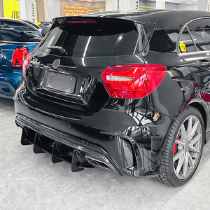 Amp-Z Mercedes-Benz A-Class W176 A45 AMG Rear Lip Spoiler Glossy Black Tuning Style - Product Image 2